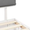 vidaXL Bedframe met Gevoerd Hoofdgedeelte Lichtgrijs 150 x 200 cm