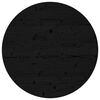 vidaXL Tafelblad rond &Oslash;80x3 cm massief grenenhout zwart