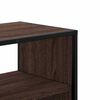 vidaXL Tv-meubel 80x31x39,5 cm bewerkt hout metaal bruin eikenkleurig