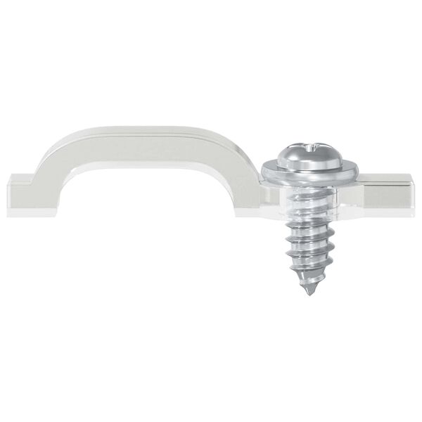 vidaXL LED Strip Clips 2 pcs Doorzichtig 2 x 1 x 0.5 cm