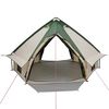 vidaXL Teepee Tent met dak Groen en Grijs 490 x 410 x 210 cm