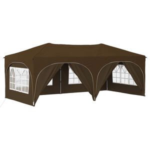 vidaXL Pop-up partytent 575 x 288 x 245 cm Taupe Oxford Stof