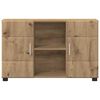 vidaXL Dressoir Artisan Eiken 88,5 x 30,5 x 55,5 cm Bewerkt hout