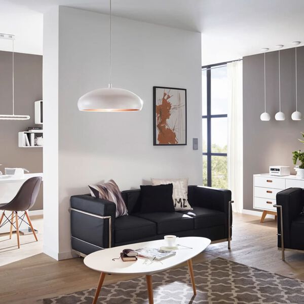 EGLO Hanglamp Mogano 1 wit/koperkleurig 94606