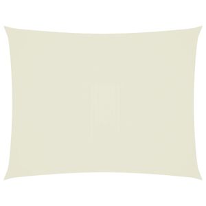 vidaXL Zonnescherm rechthoekig 4x5 m oxford stof cr&egrave;mekleurig