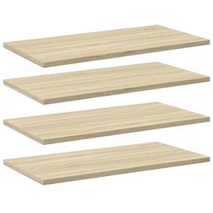 vidaXL Wandschappen 4 st 60x30x1,5 cm spaanplaat sonoma eikenkleurig
