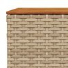vidaXL 7-delige Loungeset met kussens poly rattan beige