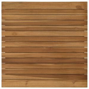 vidaXL Tafelblad 60 x 60 x 3,5 cm Vierkant Massief Teakhout Naturel