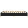 vidaXL Boxspring bed stof zwart 200x200 cm