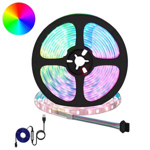 vidaXL LED-strip 2 st Zwart en transparant Koper en kunststof