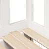 vidaXL Slaapbank met onderschuifbed/lades zonder matras 90x190 cm wit