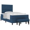 vidaXL Boxspringbed met hoofdeinde Blauw 120 x 200 cm Stof
