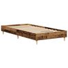vidaXL Bedframe zonder matras 100x200 cm spaanplaat bewerkt hout