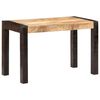 vidaXL Eettafel 120x60x76 cm massief ruw mangohout