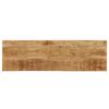 vidaXL Wandtafel 120x35x76 cm massief mangohout en staal