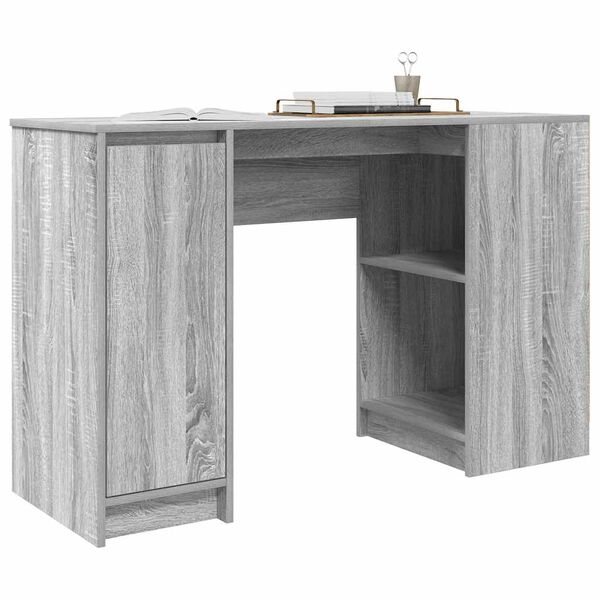 vidaXL Bureau 120x42x76 cm spaanplaat grijs sonoma