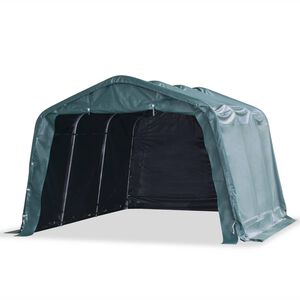 vidaXL Veetent verwijderbaar 550 g/m&sup2; 3,3x4,8 m PVC donkergroen