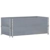 vidaXL Plantenbak 100x50 cm massief grenenhout grijs