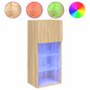 vidaXL Tv-meubel met LED-verlichting 40,5x30x90 cm sonoma eikenkleurig