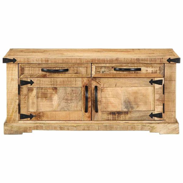 vidaXL Salontafel met lade Bruin 90 x 50 x 40 cm Massief Mango Hout