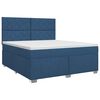 vidaXL Boxspringbed met matras met hoofdeinde Blauw 180 x 200 cm Stof