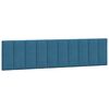 vidaXL Bed met matras "Hanko" fluweel blauw 200x200 cm