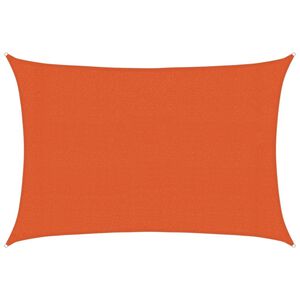vidaXL Zonnezeil 160 g/m&sup2; 3x4 m HDPE oranje