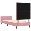 vidaXL Boxspringbed met hoofdeinde Roze 80 x 200 cm Fluweel