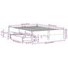 vidaXL Bedframe zonder matras massief grenenhout 120x190 cm