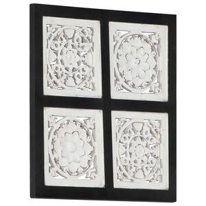vidaXL Kunst Decoratie 40 x 40 x 1,5 cm Geconstrueerd hout