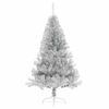 vidaXL Kunstmatig Voorverlicht Kerstboom met 300 LED Zilver 180 cm PET