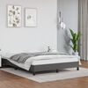 vidaXL Bedframe kunstleer grijs 140x190 cm