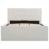 vidaXL Bedframe met opslag hydraulisch kunstleer wit 100x200 cm