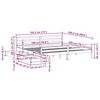 vidaXL Bedframe zonder matras massief grenenhout wit 180x200 cm