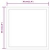 vidaXL Badkamerspiegel LED 30x30 cm