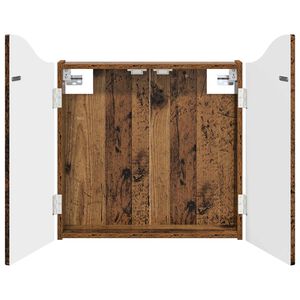 vidaXL Dartbord Kabinet Oud hout 56 x 12 x 63 cm Bewerkt hout