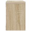 vidaXL Wandschappen kubus 6 st 22x15x22 cm wit en sonoma eikenkleurig