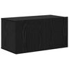 vidaXL TV Eenheden Wandgemonteerd 4 pcs Zwart Eiken Bewerkt hout