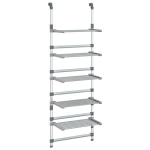 vidaXL Droogrek 5-laags hangend aluminium