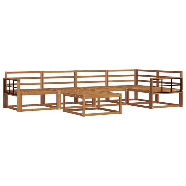 vidaXL Buiten bankenset 6 pcs Naturel Massief Acaciahout