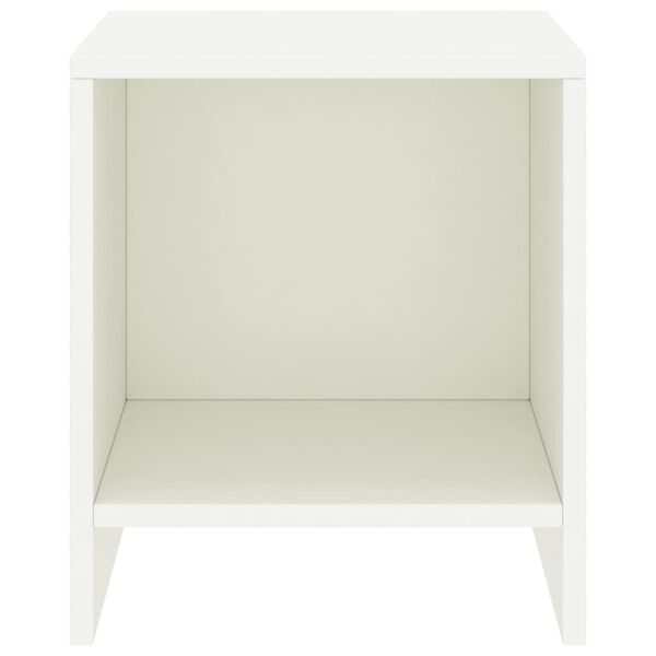 vidaXL Nachtkastjes 2 st 35x30x40 cm massief grenenhout wit