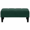 vidaXL Slaapbank 2-zits met voetenbank fluweel donkergroen