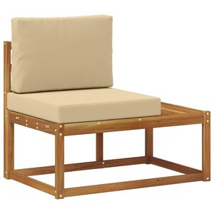 vidaXL Buiten Eind Sofa Naturel 91 x 63 x 73 cm Massief Acaciahout