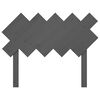 vidaXL Hoofdbord 104x3x80,5 cm massief grenenhout grijs