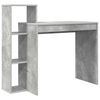 vidaXL Bureau Beton Grijs Bewerkt hout 100 x 40 x 90 cm