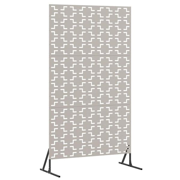 vidaXL Privacyscherm Grijs 100 x 50 x 180 cm Cortenstaal