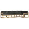 vidaXL Buiten bankenset 4 st Wit en antracietkleurig Polyester