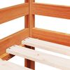 vidaXL Kinderhoogslaper met ladder 80x200 cm massief grenenhout bruin