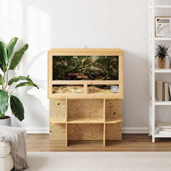 vidaXL Terrarium Bruin 80 x 50 x 100 cm OSB
