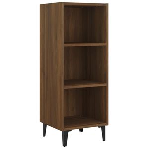 vidaXL Dressoir 34,5x32,5x90 cm bewerkt hout bruin eikenkleur